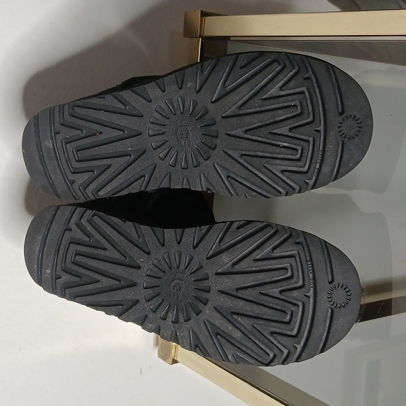 UGG black printed suede ankle boots size 6 - Picture 8 of 15